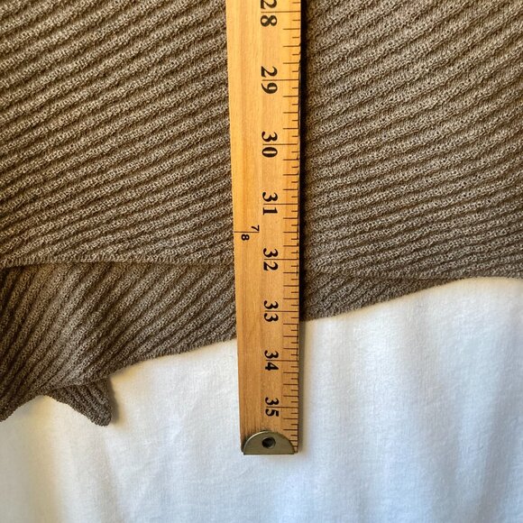 Eileen Fisher Italian Wool Womens Tan PS Sweater Lagenlook Duster Open Cardigan - Picture 16 of 16